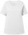 Ulla Popken Double Layer Rounded V-Neck Slim Fit Tee Snow White - Tričká - 