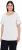 Ulla Popken Double Layer Rounded V-Neck Slim Fit Tee Snow White - Tričká - 