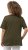 Ulla Popken Double Layer Rounded V-Neck Slim Fit Tee Forest Green - Tričká - 