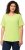 Ulla Popken Double Layer Rounded V-Neck Slim Fit Tee Lime Green - Tričká - 