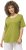 Ulla Popken Double Layer Rounded V-Neck Slim Fit Tee Apple Green - Tričká - 