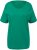 Ulla Popken Double Layer Rounded V-Neck Slim Fit Tee Emerald - Tričká - 