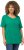 Ulla Popken Double Layer Rounded V-Neck Slim Fit Tee Emerald - Tričká - 