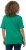 Ulla Popken Double Layer Rounded V-Neck Slim Fit Tee Emerald - Tričká - 