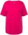 Ulla Popken Double Layer Rounded V-Neck Slim Fit Tee Magenta Pink - Tričká - 
