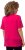 Ulla Popken Double Layer Rounded V-Neck Slim Fit Tee Magenta Pink - Tričká - 