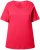 Ulla Popken Double Layer Rounded V-Neck Slim Fit Tee Red - Tričká - 