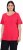 Ulla Popken Double Layer Rounded V-Neck Slim Fit Tee Red - Tričká - 
