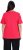 Ulla Popken Double Layer Rounded V-Neck Slim Fit Tee Red - Tričká - 