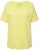 Ulla Popken Double Layer Rounded V-Neck Slim Fit Tee Lemon Yellow - Tričká - 