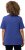 Ulla Popken Double Layer Rounded V-Neck Slim Fit Tee Blue Purple - Tričká - 