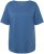 Ulla Popken Double Layer Rounded V-Neck Slim Fit Tee Denim Blue - Tričká - 