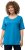 Ulla Popken Double Layer Rounded V-Neck Slim Fit Tee Aqua - Ulla Popken - 
