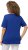 Ulla Popken Double Layer Rounded V-Neck Slim Fit Tee Cobalt Blue - Tričká - 