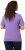 Ulla Popken Double Layer Rounded V-Neck Slim Fit Tee Pale Lilac - Tričká - 