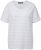 Ulla Popken Textured Striped Short Sleeve Tee Snow White - Tričká - 