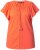 Ulla Popken Wing Sleeve V-Neck Tee Coral Pink - Tričká - 