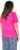 Ulla Popken Lace Trim Short Sleeve Tee Bold Pink - Tričká - 