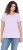 Ulla Popken Ribbed Lettuce Hem Short Sleeve Tee Lavender - Tričká - 