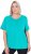 Ulla Popken UPF 50 Quick Drying Tee Turquoise - Tričká - 