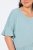 Ulla Popken Asymmetric Flounce Panel Short Sleeve Tee Light Moss Green - Tričká - Dámske tričká