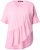 Ulla Popken Asymmetric Flounce Panel Short Sleeve Tee Pink - Tričká - 