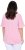 Ulla Popken Asymmetric Flounce Panel Short Sleeve Tee Pink - Tričká - 