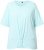 Ulla Popken Antibacterial Short Sleeve Draped Tee Light Turquiose - Tričká - 