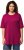Ulla Popken Basic Round Neck Short Sleeve Relaxed Fit T-Shirt Magnolia Red - Tričká - 