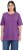 Ulla Popken Basic Round Neck Short Sleeve Relaxed Fit T-Shirt Purple - Tričká - 
