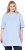 Ulla Popken Basic Round Neck Short Sleeve T-Shirt Light Blue - Tričká - 