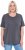 Ulla Popken Essential Round Neck Stretch Tee Graphite Grey - Tričká - 