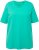 Ulla Popken Essential Round Neck Stretch Tee Turquoise - Tričká - 