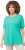 Ulla Popken Essential Round Neck Stretch Tee Turquoise - Tričká - 