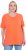 Ulla Popken Essential Round Neck Stretch Tee Coral Pink - Tričká - 