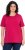 Ulla Popken Essential Round Neck Stretch Tee Dark Raspberry - Tričká - 