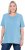 Ulla Popken Essential Round Neck Stretch Tee Light Teal - Tričká - 
