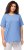 Ulla Popken Essential Round Neck Stretch Tee Cloud Blue - Tričká - 
