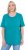 Ulla Popken Essential Round Neck Stretch Tee Teal - Tričká - 