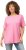 Ulla Popken Essential Round Neck Stretch Tee Light Pink - Tričká - 