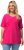 Ulla Popken Essential Round Neck Stretch Tee Fuchsia Pink - Tričká - 