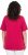 Ulla Popken Essential V-Neck Stretch Tee Dark Raspberry - Tričká - 