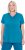 Ulla Popken Functional Antibacterial Finish V-Neck Short Sleeve Knit Top Opal Green - Tričká - 