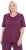 Ulla Popken Quick-Drying Short Sleeve T-Shirt Dark Cherry - Tričká - 