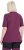 Ulla Popken Quick-Drying Short Sleeve T-Shirt Dark Cherry - Tričká - 