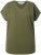 Ulla Popken Oversized studded Acid-washed V-Neck T-shirt Palm Green - Tričká - 