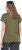 Ulla Popken Oversized studded Acid-washed V-Neck T-shirt Palm Green - Tričká - 