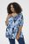 Kaffe Curve Aliana Tunic Blue Flower Animal - Tuniky - 