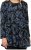 Scandinavian Caramel Swirls Tunic Blue - Potlačené tričká pre ženy - 