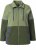 Ulla Popken Two-Tone ZIp Front Pocket Sweatshirt Olive Green - Mikiny & mikiny bez kapucne - 